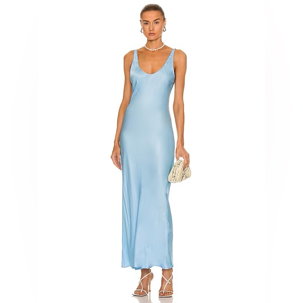‼️MOVING SALE‼️ L'AGENCE Blue Akiya Tank Slip Maxi Dress